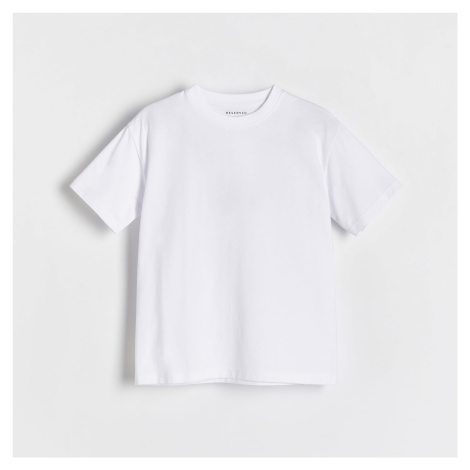Reserved - Bavlněné tričko oversized - Bílá