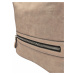 Velká světle hnědá kabelka a batoh 2v1 s texturou