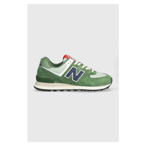 Sneakers boty New Balance 574 zelená barva