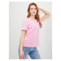 Růžové dámské bavlněné tričko s logem GAP