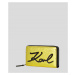 Peněženka karl lagerfeld k/signature soft cont zip wlt žlutá