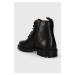 Kožené boty Pepe Jeans LOGAN BOOT pánské, černá barva, PMS50237
