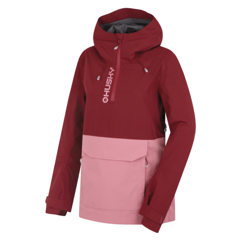 Husky Nabbi L, bordo/pink Dámská outdoor bunda