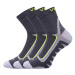 Voxx Kryptox Unisex sportovní ponožky - 3 páry BM000000631000100493 tmavě šedá/žlutá