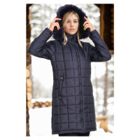 Z6653 DEWBERRY WOMEN'S COAT-DARK NAVY BLUE