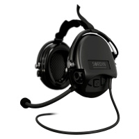 Elektronické chrániče sluchu Supreme Mil-Spec CC Neckband Sordin®, s mikrofonem – Černá