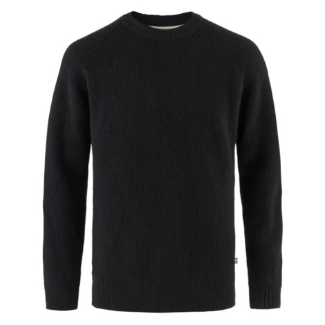 Fjällräven Övik Rib Sweater M Muži - Mikiny a mikiny s kapucí Fjällräven - Černá - F87165-550-S 