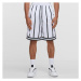 Kraťasy Karl Kani - Small Signature Striped Mesh Shorts white/black