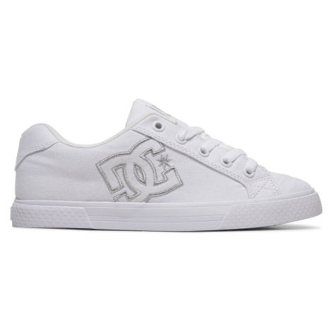 Dc shoes dámské boty Chelsea Tx White/Silver | Bílá