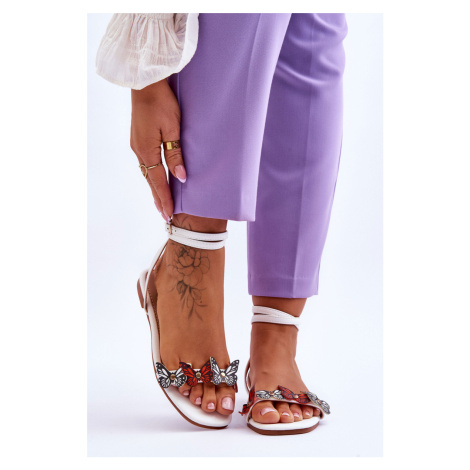 Dámské sandály s ozdobnými motýlky Jeane
