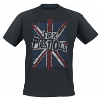 Sex Pistols Union Jack Tričko černá