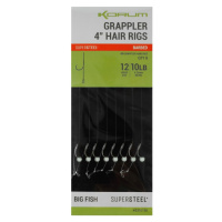 Korum návazec grappler 4” hair rigs barbed 10 cm - velikost háčku 12 průměr 0,26 mm nosnost 10 l