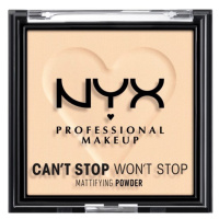 NYX Professional Makeup Can't Stop Won't Stop Mattifying Powder Kompaktní pudr - 01 Fair 6 g