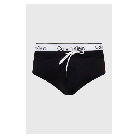 Plavky Calvin Klein černá barva, KM0KM00959