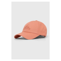 Bavlněná baseballová čepice adidas Performance oranžová barva, s aplikací