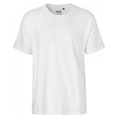 Rovné pánské triko z česané organické bavlny 185 g/m Neutral
