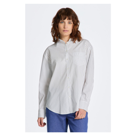 KOŠILE GANT REL STRIPED POPLIN SHIRT bílá