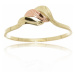 Dámský prsten ze žlutého a červeného zlata PR0391 + DÁREK ZDARMA