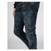 Les Hommes LKD320 512U | 5 Pocket Slim Fit Jeans Modrá