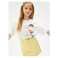 Koton The Powerpuff Girls T-Shirt Licensed Short Sleeve Crew Neck Cotton.