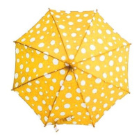 Derby Maxi Dots - dětský holový vystřelovací deštník, žlutá, puntík žlutá