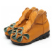 Dámské zimní kožené boty s květinou - 4 barvy FashionEU