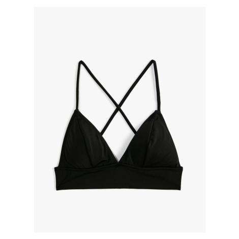 Koton Crossover Bralette Triangle Bikini Top Covered