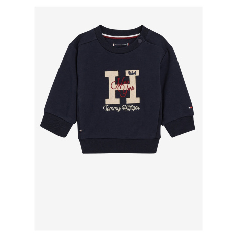 Tmavě modrá holčičí mikina Tommy Hilfiger - Holky