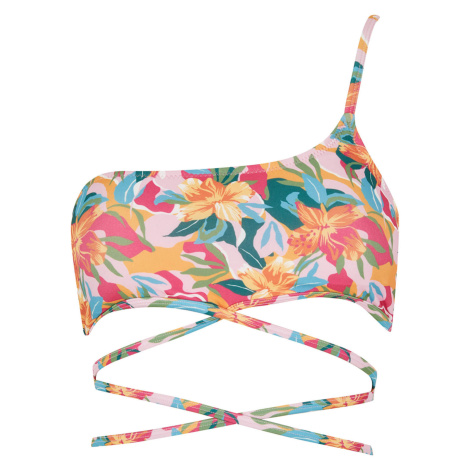 DEFACTO Regular Fit One Shoulder Floral Print Bikini Top