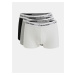 Calvin Klein bílo-šedo-černé boxerky 3 PACK Low Rise BasicTrunks