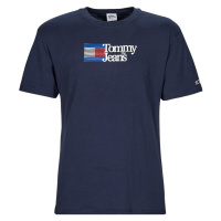 Tommy Jeans TJM CLSC RWB CHEST LOGO TEE Tmavě modrá