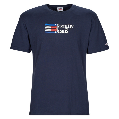 Tommy Jeans TJM CLSC RWB CHEST LOGO TEE Tmavě modrá Tommy Hilfiger