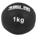 Gorilla Sports Sada kožených medicinbalů, 15 kg, černý