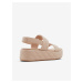 Béžové dámské sandály na platformě ALDO Cossette