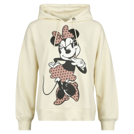Mickey & Minnie Mouse Minnie Dámská mikina s kapucí béžová