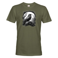 Pánské tričko s potiskem vrány