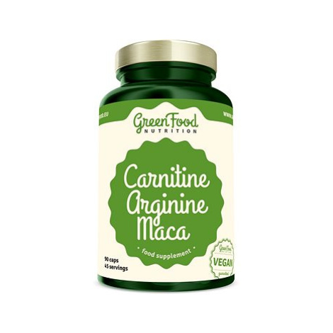 GreenFood Nutrition Carnitin Arginin Maca 90 kapslí