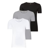 LIVERGY® Pánské spodní triko XXL, 3 kusy (černá/šedá/bílá)