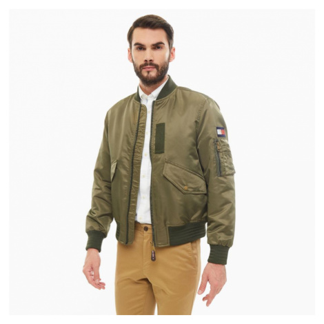 Tommy Hilfiger pánský olivově zelený bomber Embro