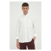 Košile Marc O'Polo pánská, béžová barva, relaxed, s límečkem button-down