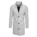 Pánský jednořadý elegantní kabát MARCO šedá