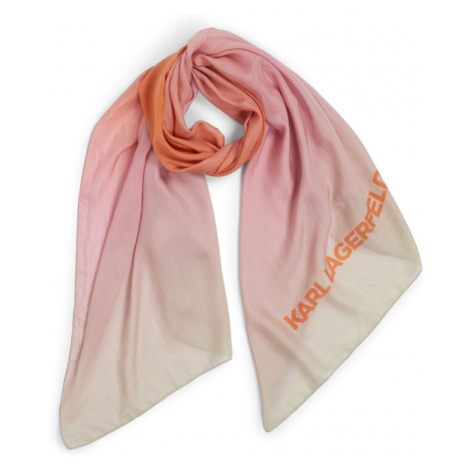 Šála karl lagerfeld k/essential gradient scarf fialová