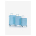 Sada tří cestovních kufrů v světle modré barvě Heys Pastel