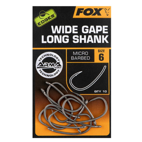 Fox Háčky Wide Gape Long Shank 10ks - vel.7