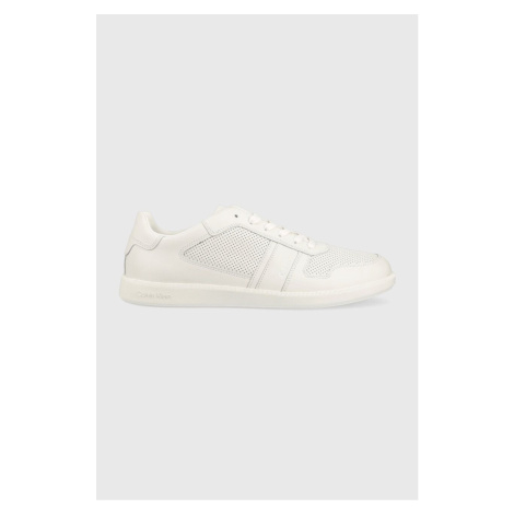 Kožené sneakers boty Calvin Klein černá barva