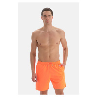 Dagi Neon Orange Plain Mid Sea Shorts