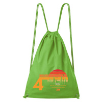 DOBRÝ TRIKO Bavlněný batoh 40 let myslivost Barva: Apple green