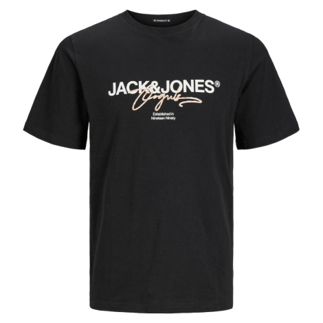 Jack&Jones Pánské triko JORARUBA Standard Fit 12255452 Black Jack & Jones