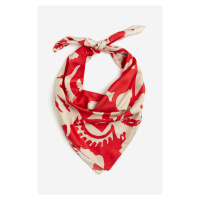 H & M - Vzorovaný šátek - červená