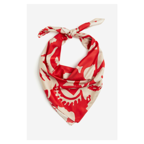 H & M - Vzorovaný šátek - červená H&M